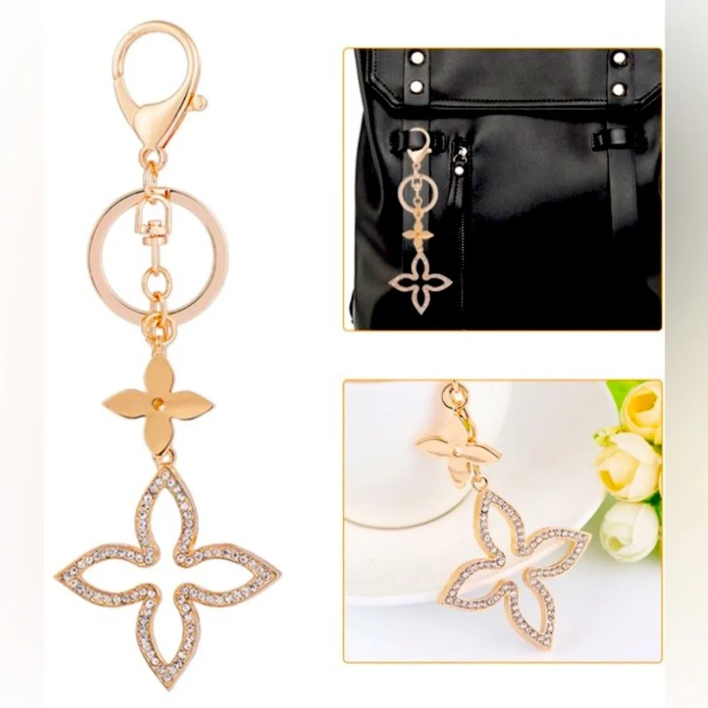 BAG CHARM/KEYCHAIN: Four Leaf Clover, NWT